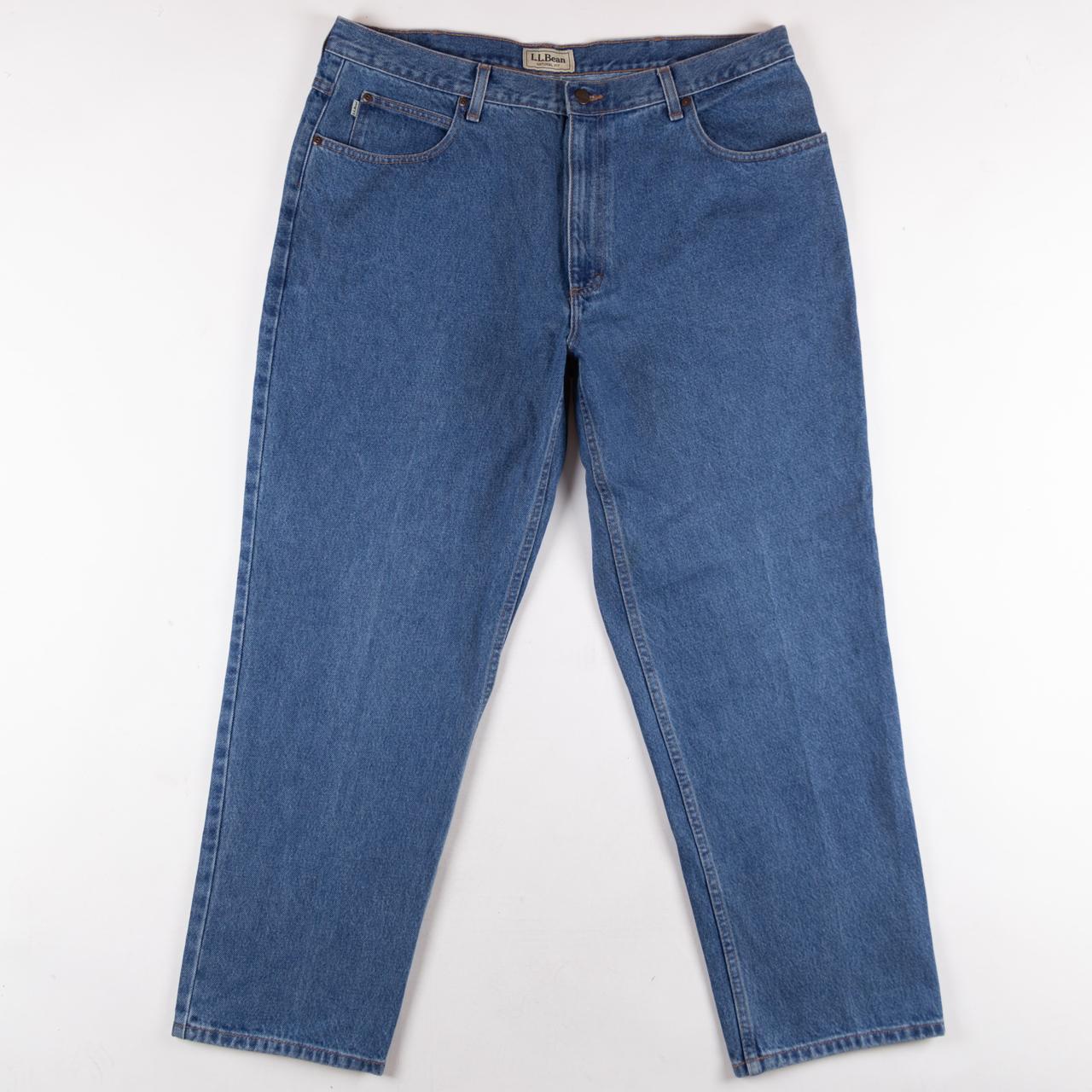 L.L. Bean Vintage Blue Denim Jeans 38W 29L Mens... - Depop