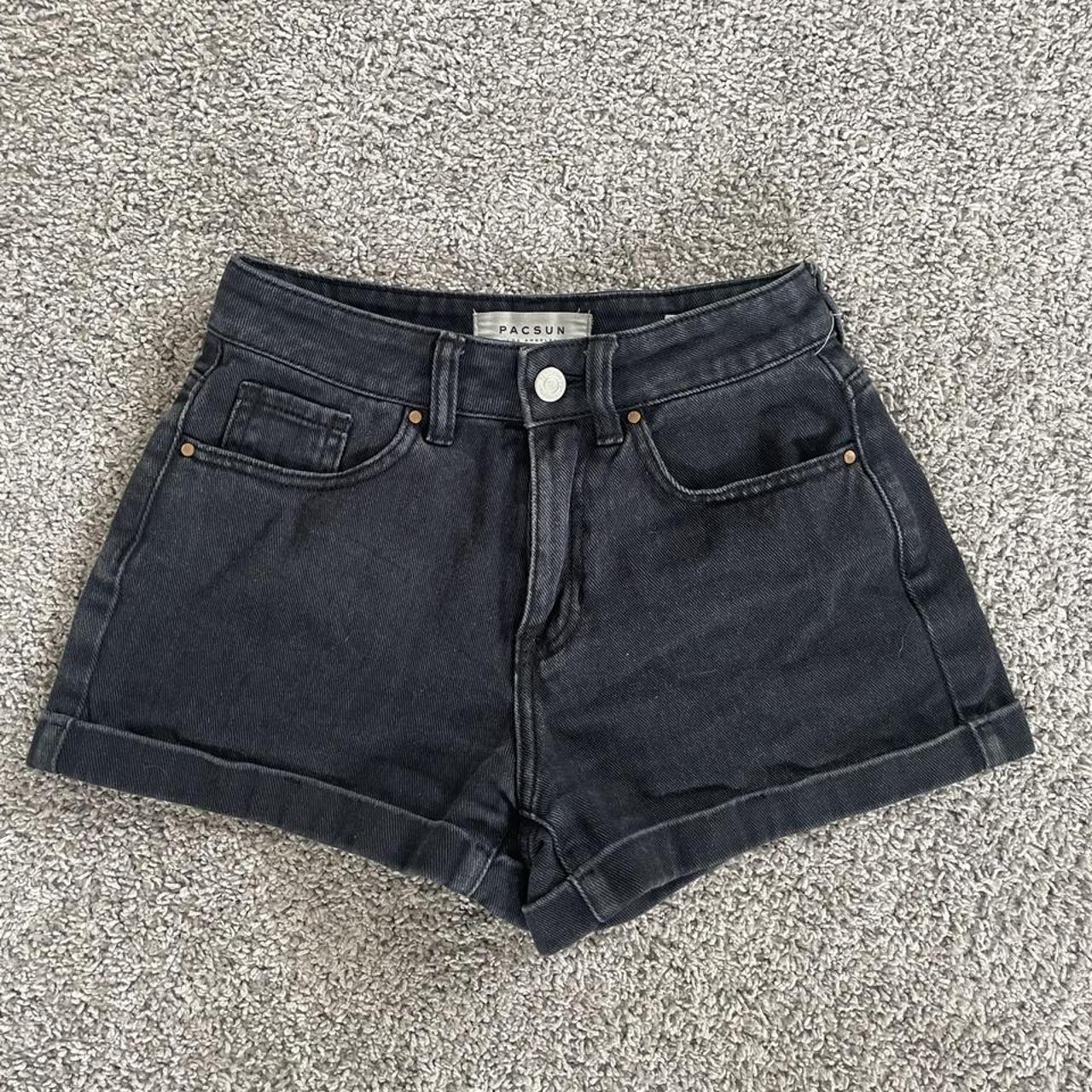 PacSun black mom shorts! Perfect summer black shorts... Depop