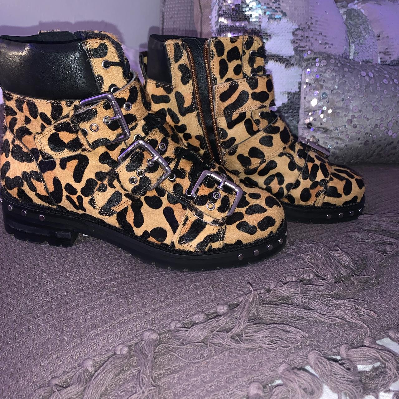 topshop leopard print boots