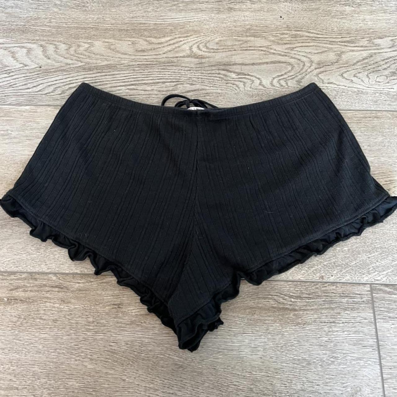 Victoria’s Secret Lounge Black Shorts. Size small. - Depop