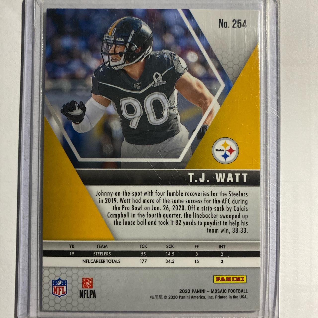 Tj watt jersey -color:black and - Depop