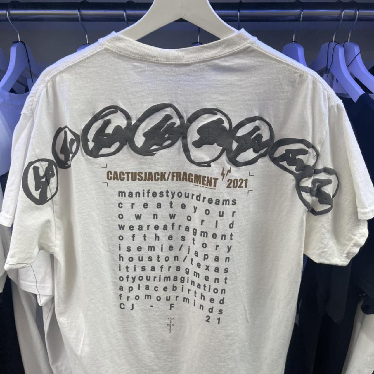 Travis Scott Cactus Jack For Fragment Manifest T-shirt Cream – YankeeKicks  Online