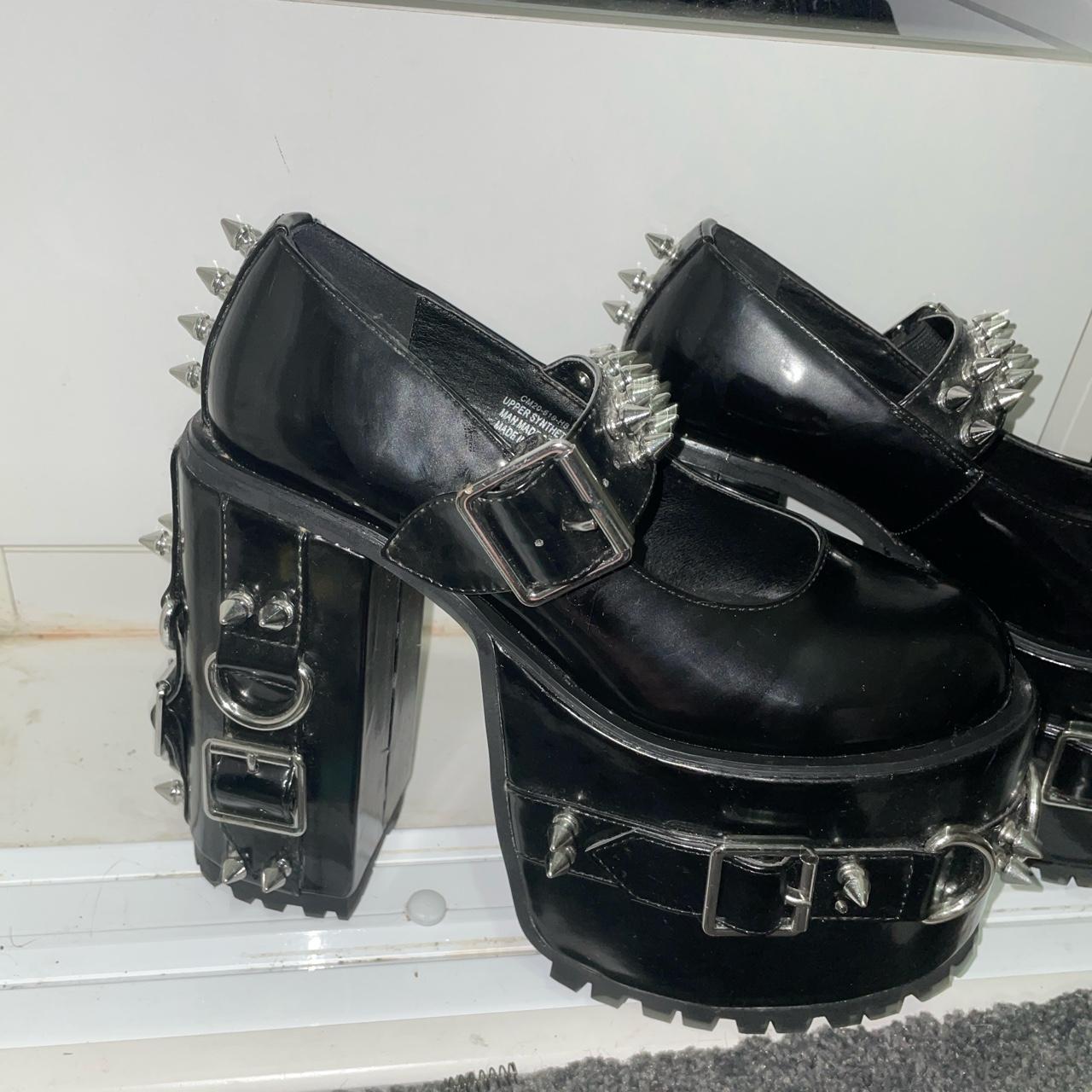spiked platform heels