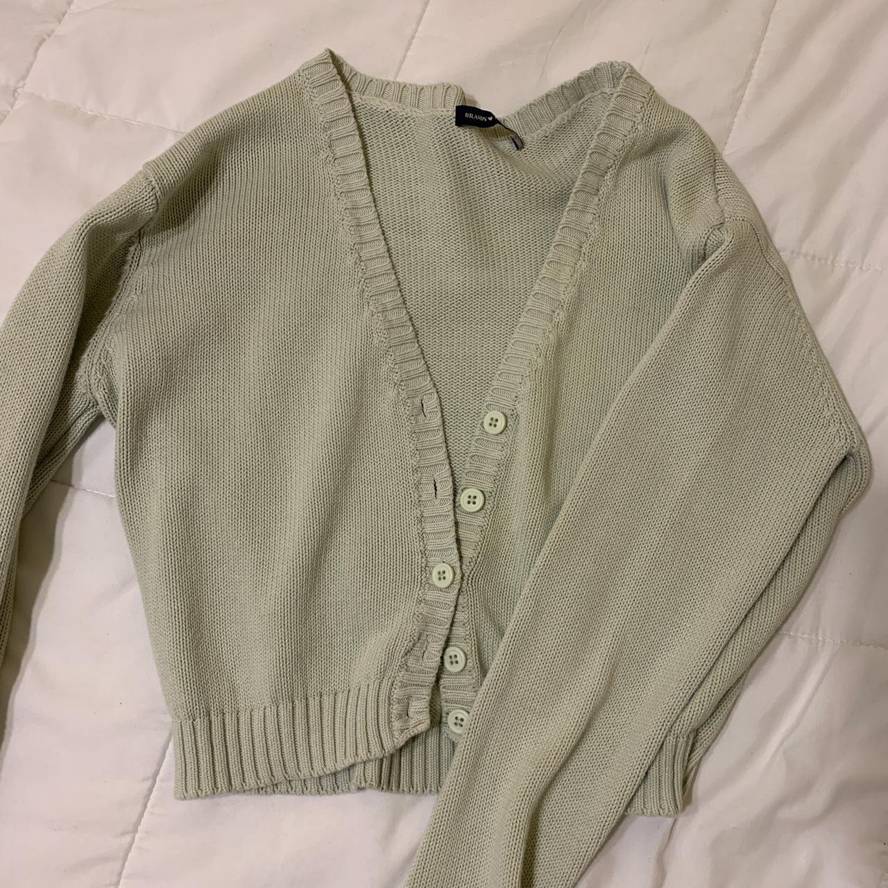 brandy melville green billie cardigan !READ... Depop
