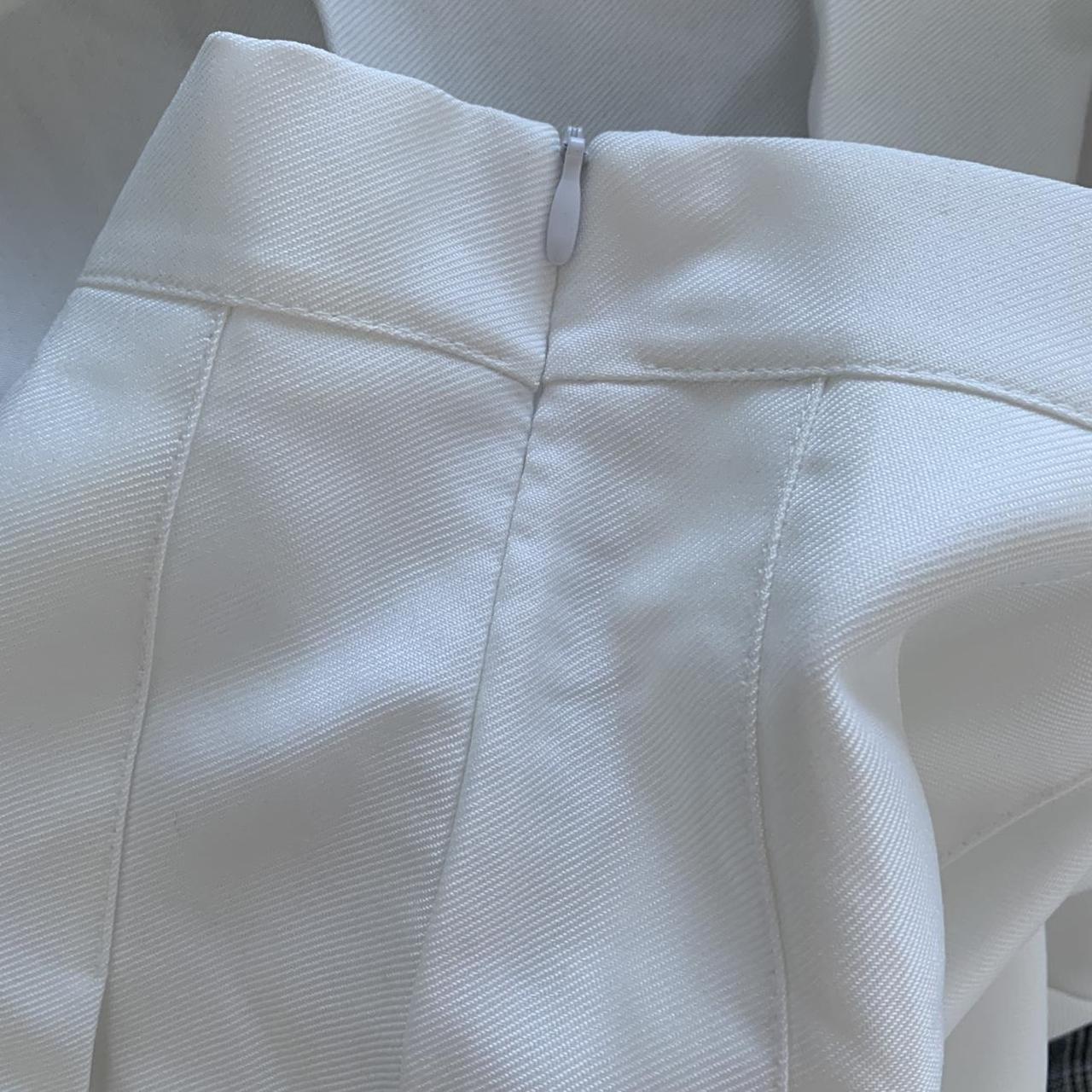 Pleated white skirt Skort - comes with pants under... - Depop