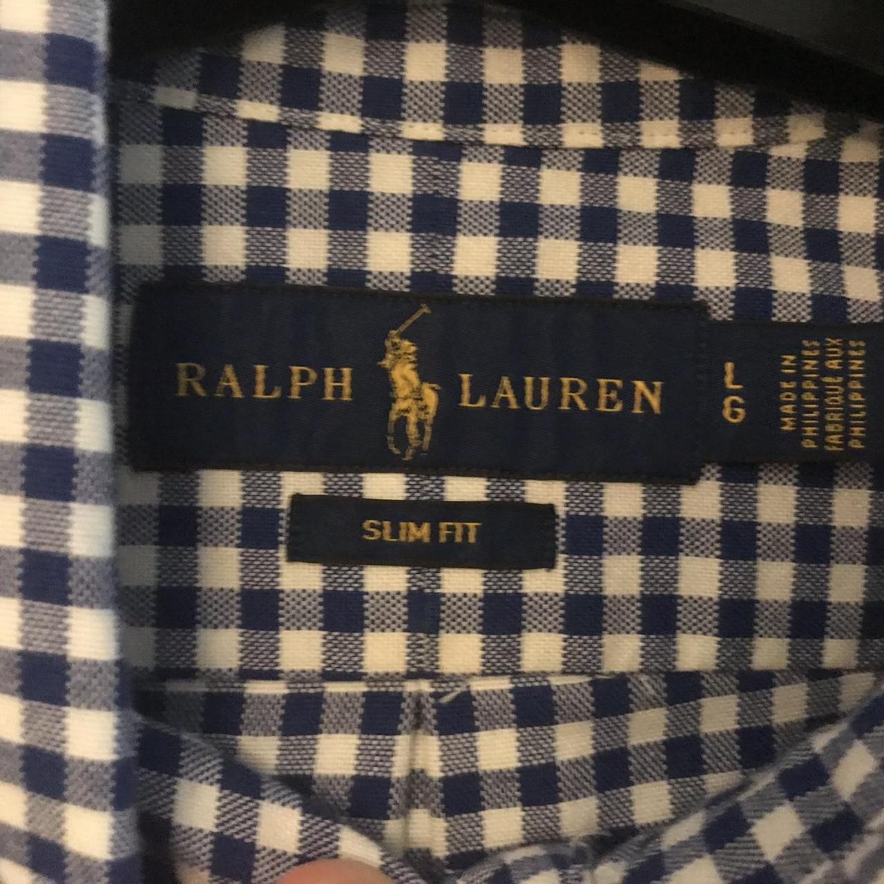 Check Ralph Lauren Polo Shirt Slim Fit - Depop