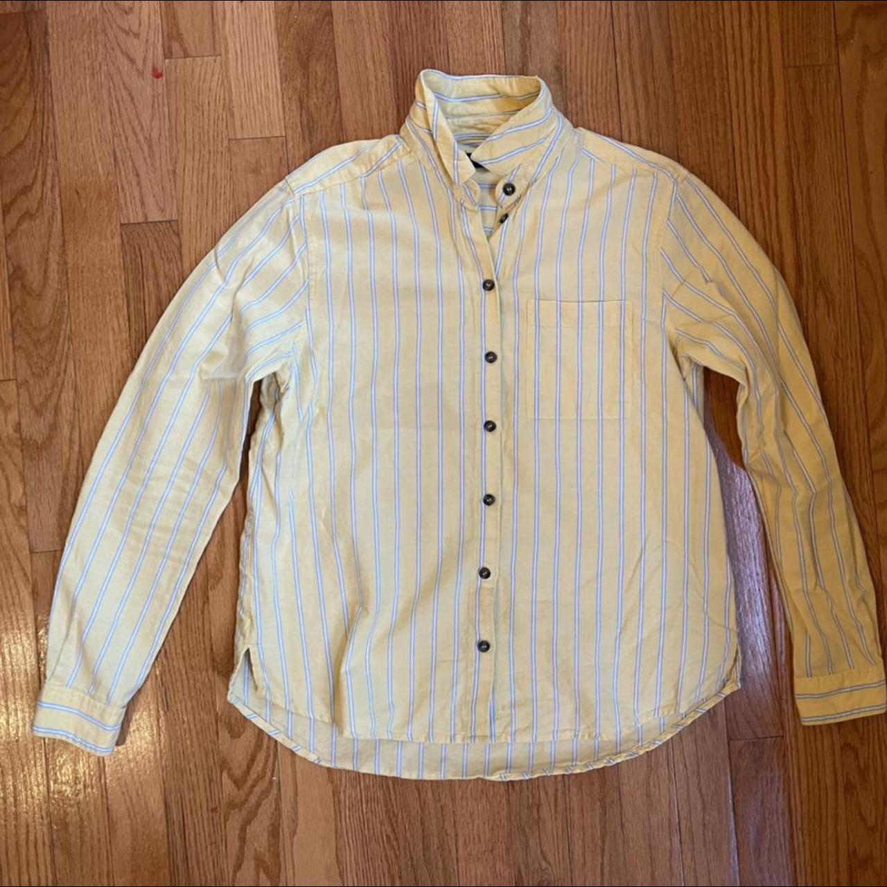 adorable urban outfitters yellow collared shirt!... - Depop