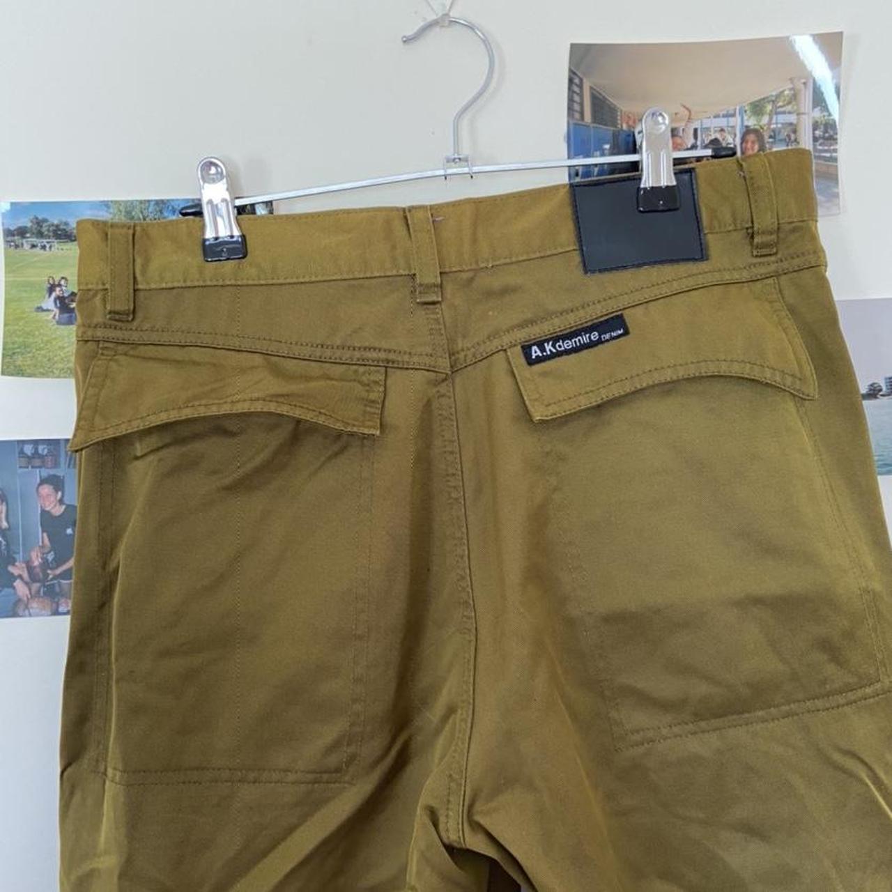 A.K Demire cargo pants! Iridescent olive/army green,... - Depop