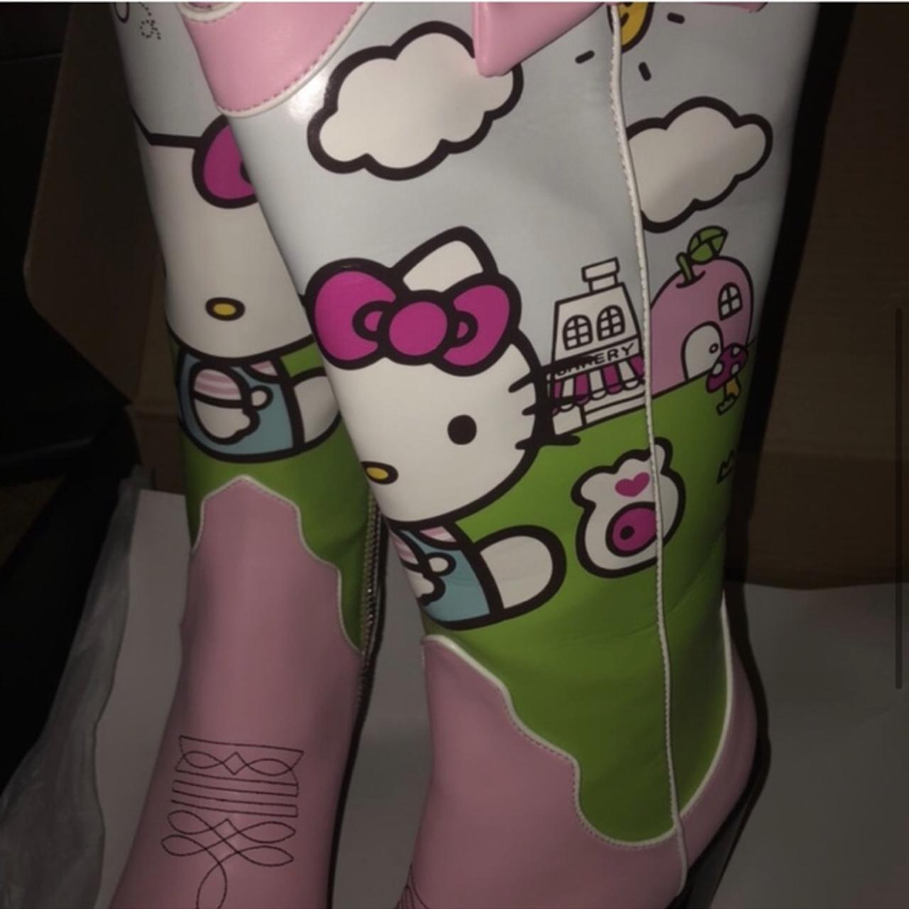 Brand new with box dolls kill hello kitty boots... Depop