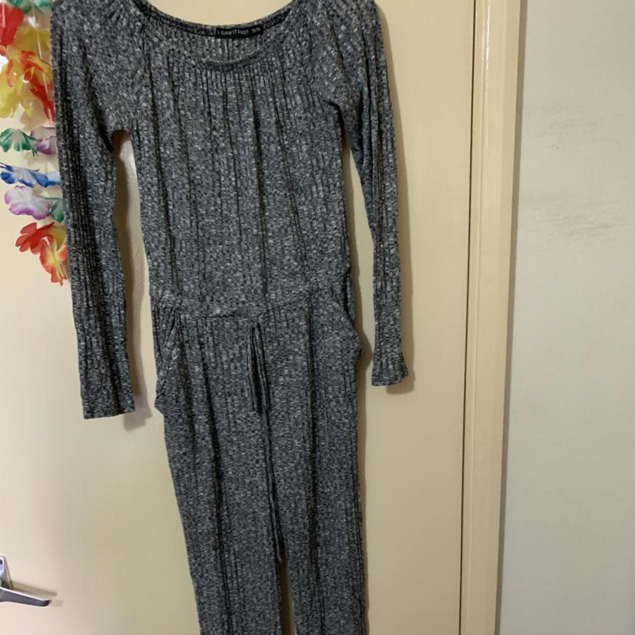 Grey All In One Jumpsuit (I Saw It First) Size... - Depop