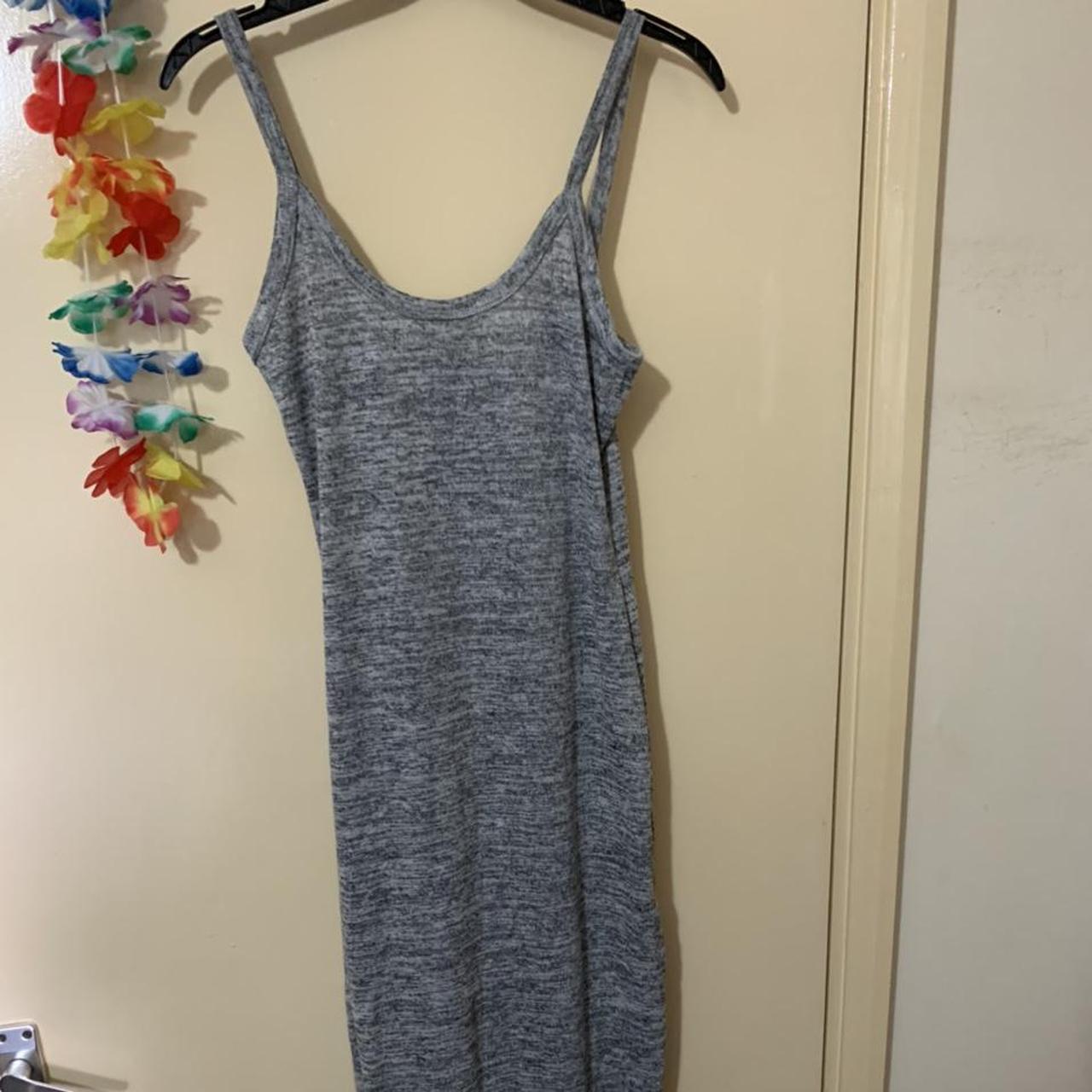 PrettyLittleThing Women's Grey Dress | Depop