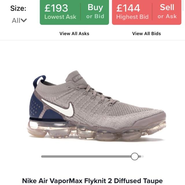 Air vapormax flyknit sales 2 diffused taupe