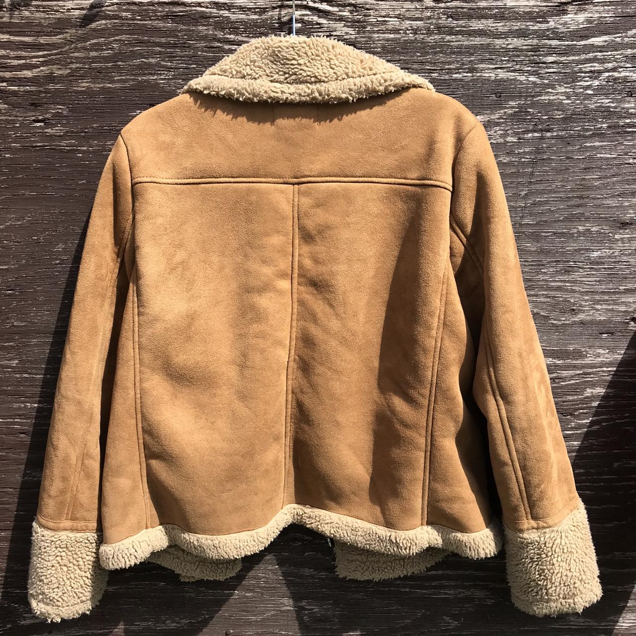 Brown Matalan Aviator Jacket Matalan Women's Brown Suede Aviator