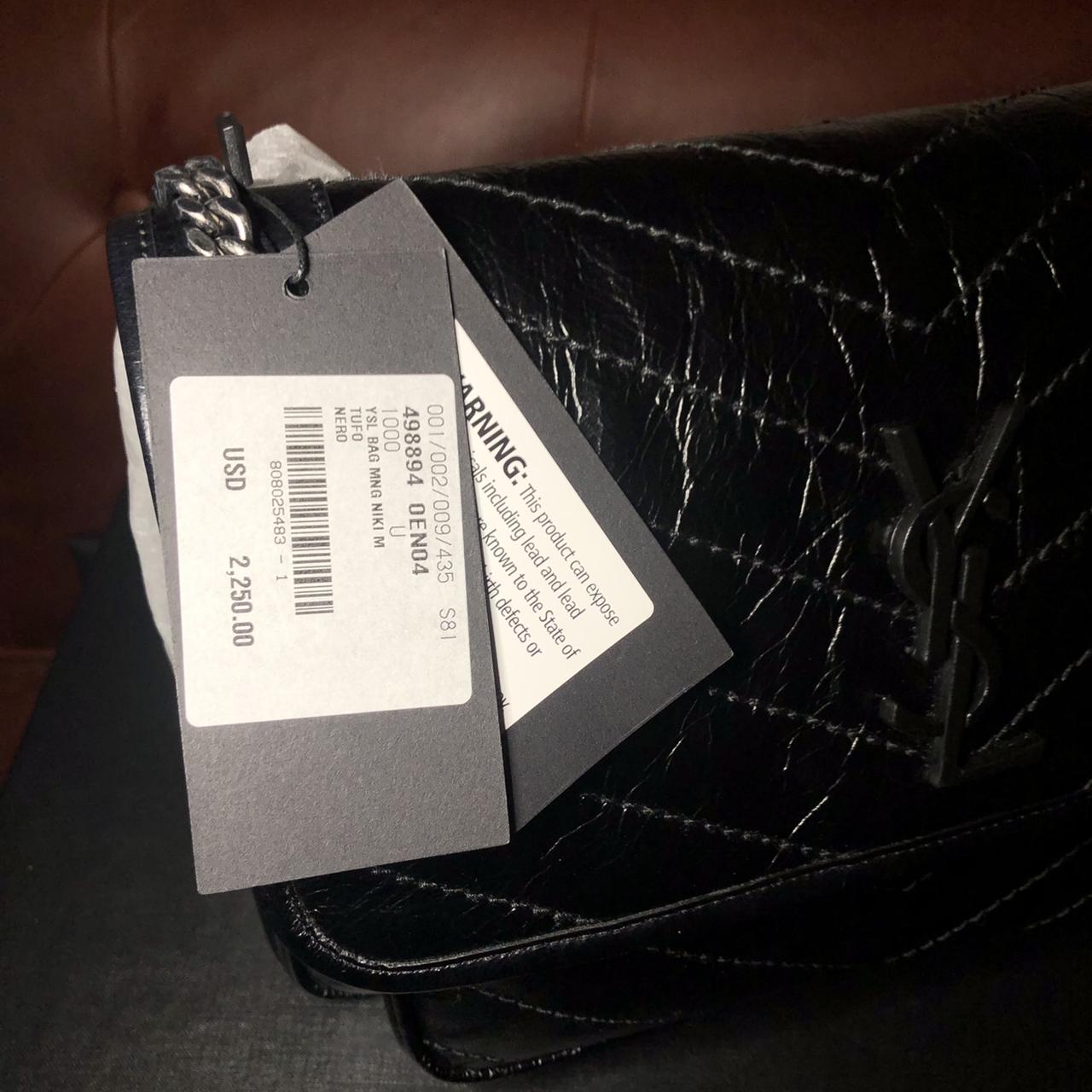 Authentic YSL Niki Mini Leather Shoulder Bag with - Depop