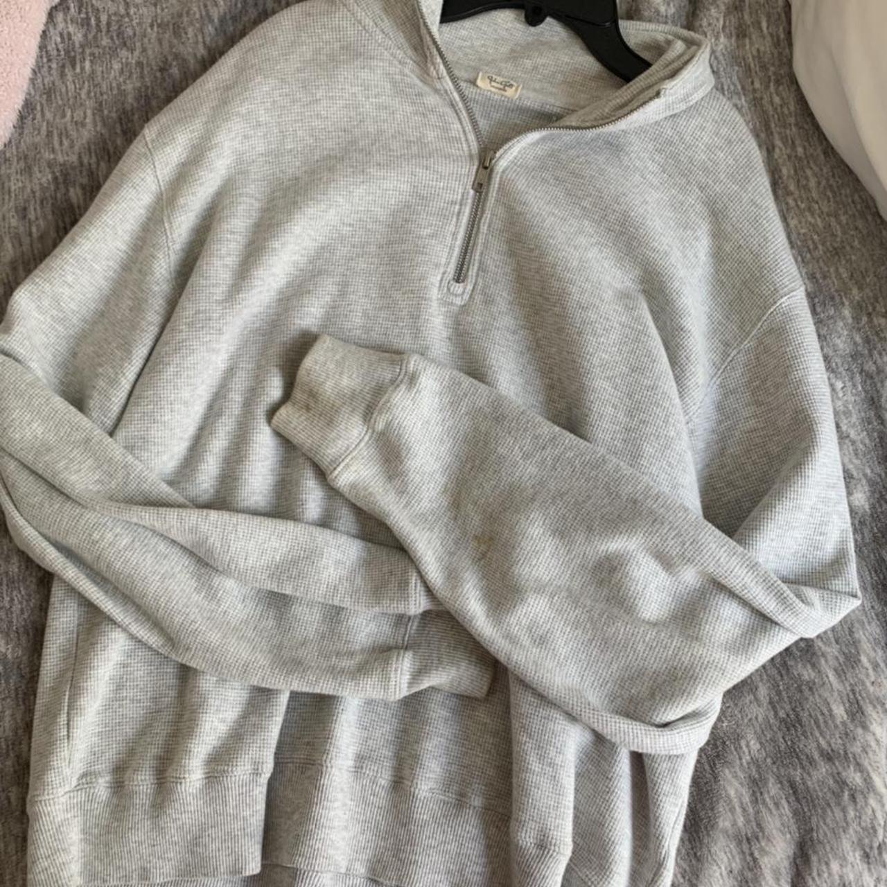 Brandy Melville Women's Grey Sweatshirt | Depop