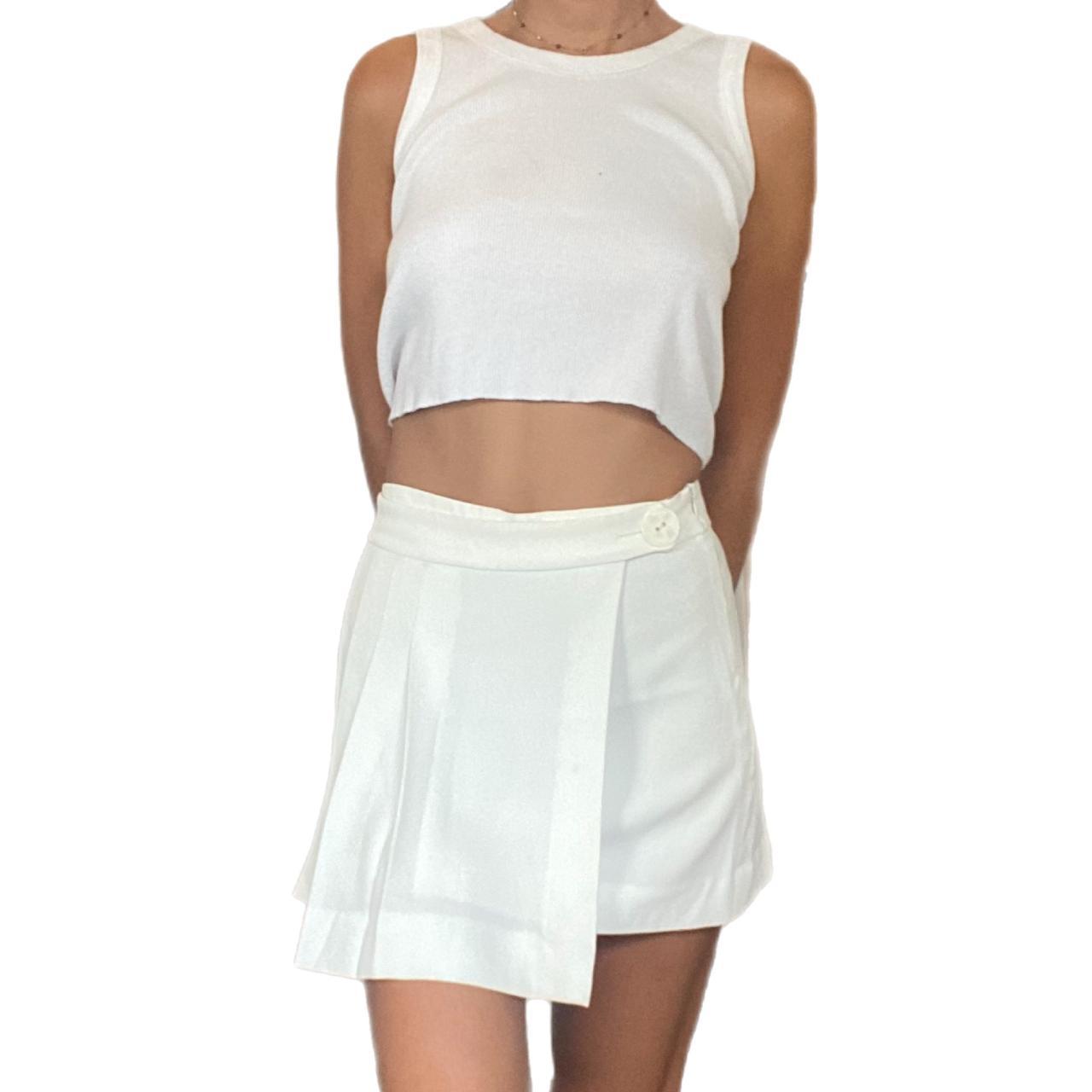 Zara white tennis clearance skirt