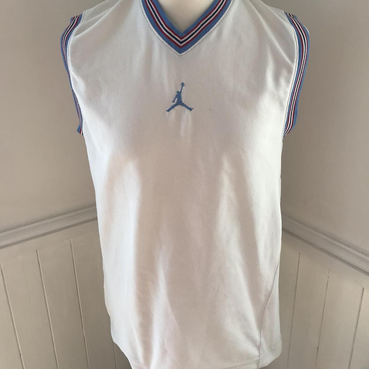 nike air jordan basketball jersey ultra rare vintage... Depop