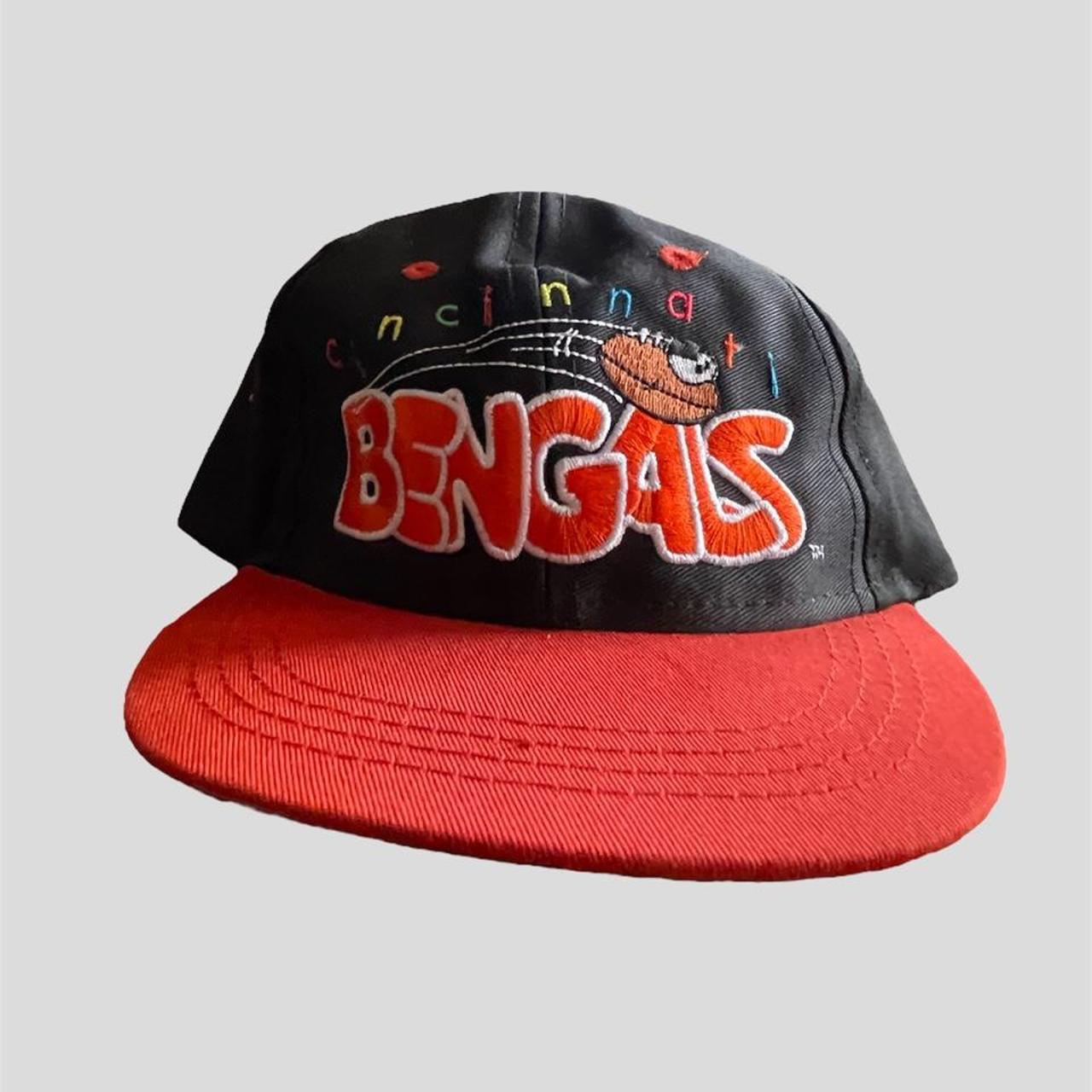 Vintage Cincinnati Bengals Script Hat Adult 7 1/2 - Depop