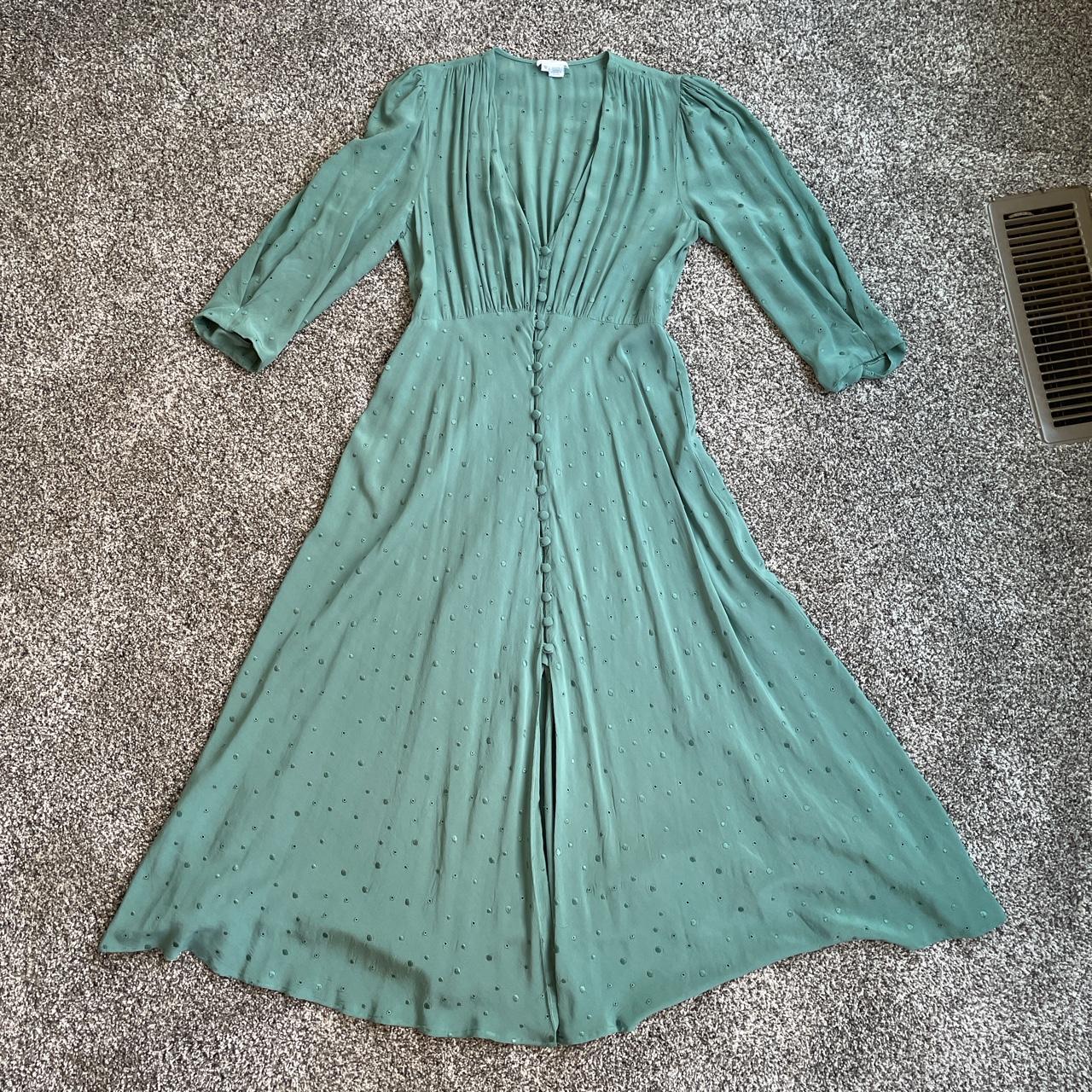 Ghost maxi green dress #ghost #maxi #fashion... - Depop