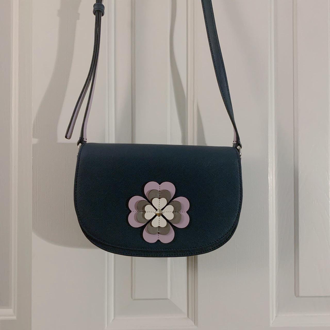 Kate hotsell Spade navy/light purple crossbody bag