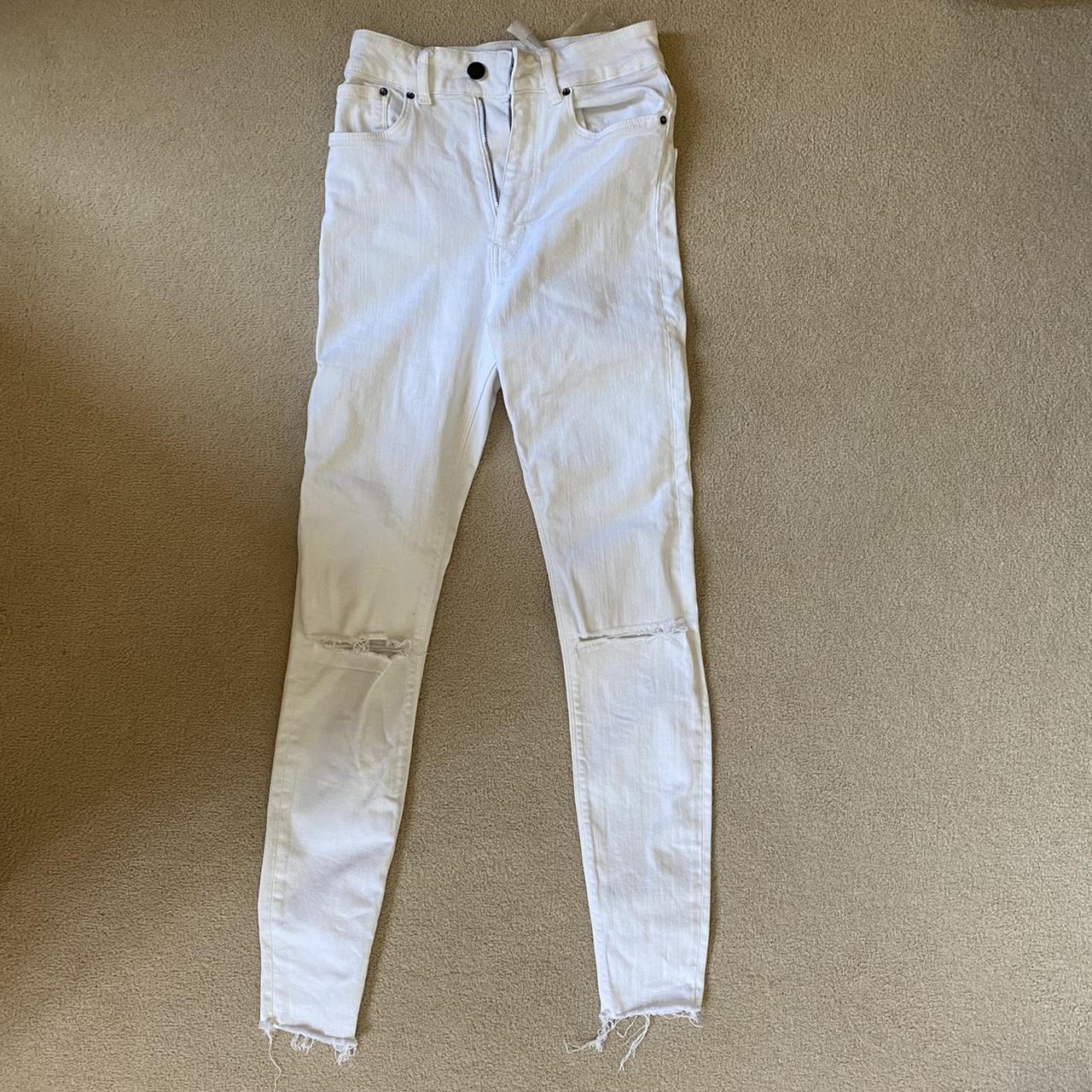 Zara Women's White Jeans | Depop