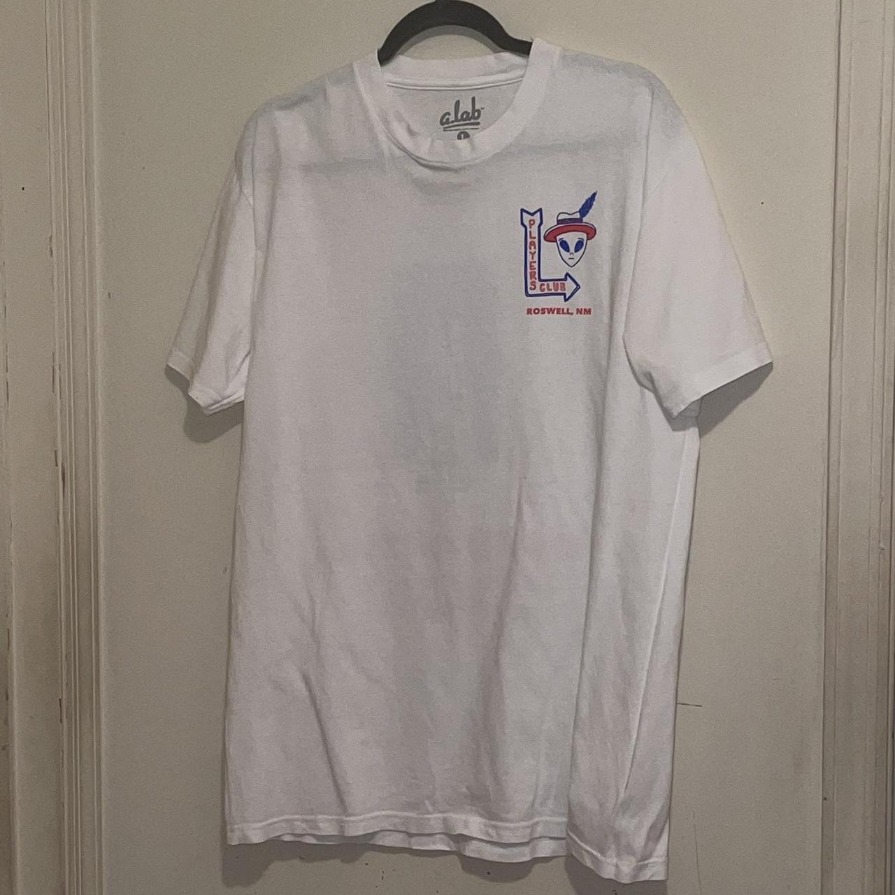 WHITE ALAB ZUMIEZ SHIRT SIZE LARGE VERY GOOD TO... - Depop