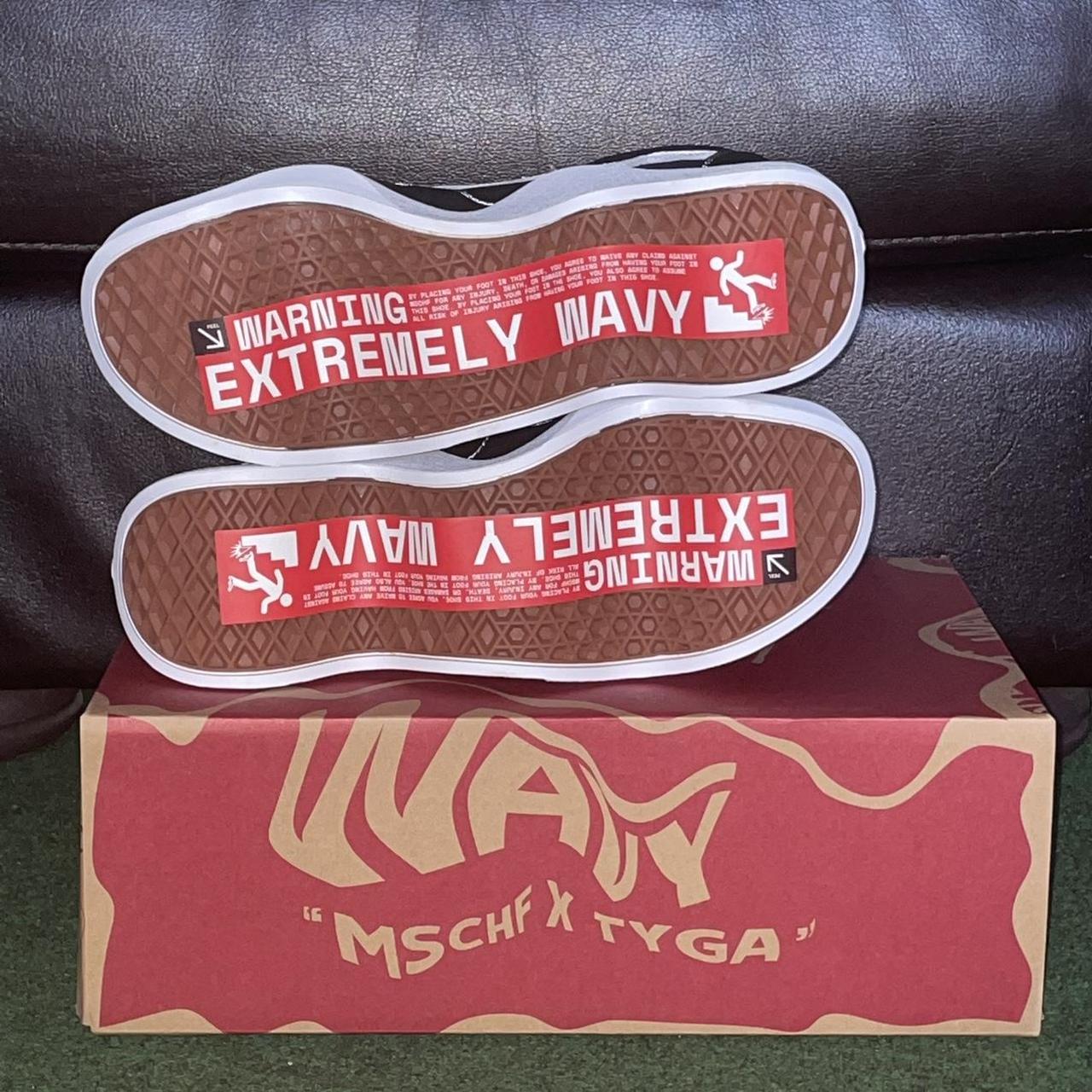 MSCHF x Tyga 'Wavy Baby' Black / White Low Top Sneakers - Sneak in Peace