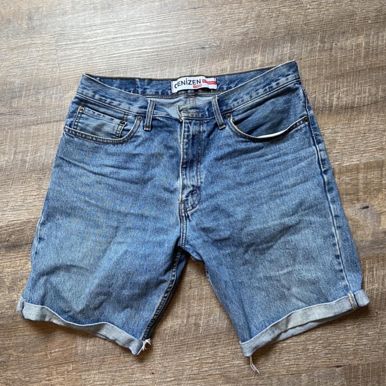 Levi's Denizen jean shorts - fit nicely, custom jean... - Depop