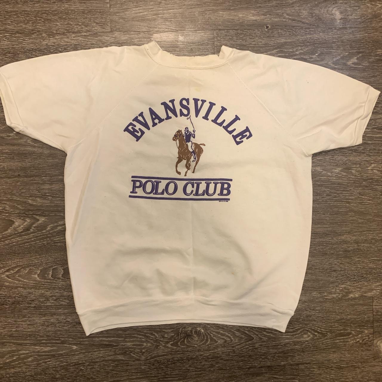 Vintage Evansville Polo club crewneck purple