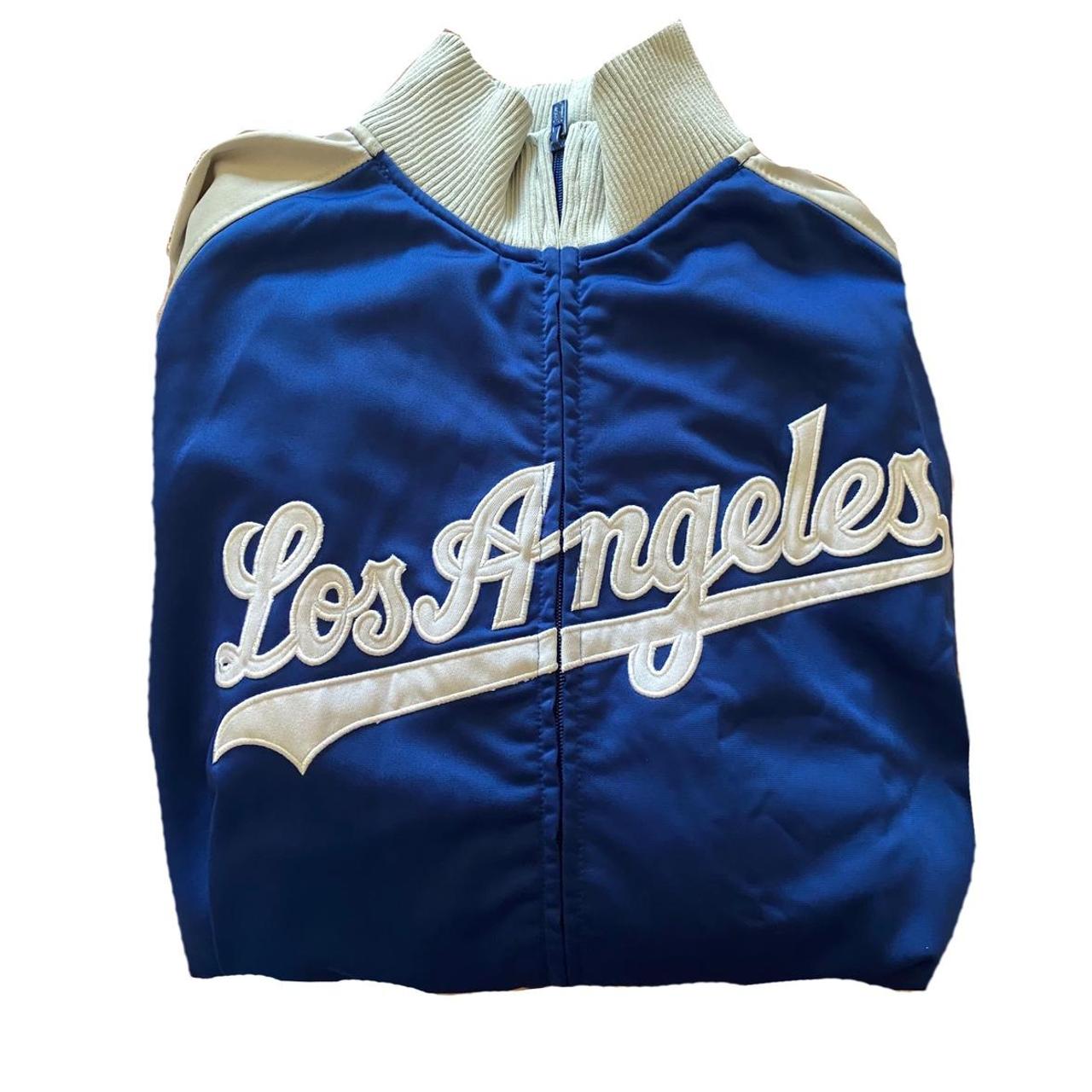 Vintage Los Angeles Dodgers Zip-Up Jacket . Size... - Depop