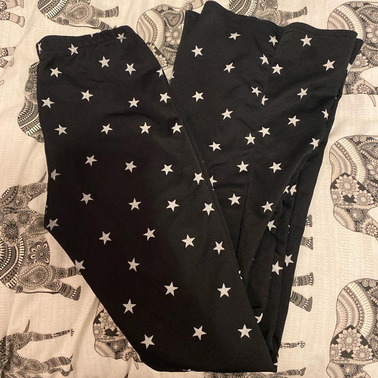 nasty gal star print flares been worn a couple times... - Depop