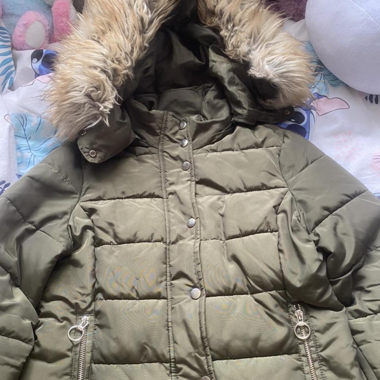 Topshop on sale khaki coat