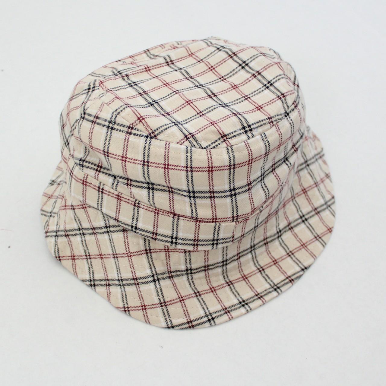 Preppy Plaid Bucket Hat Details: Cream plaid preppy... - Depop