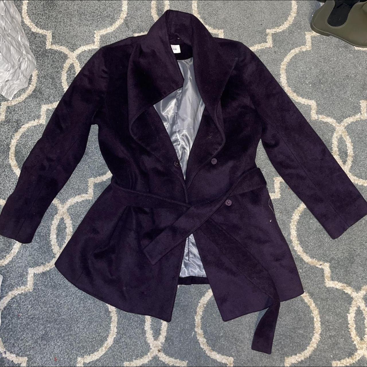 calvin klein purple coat