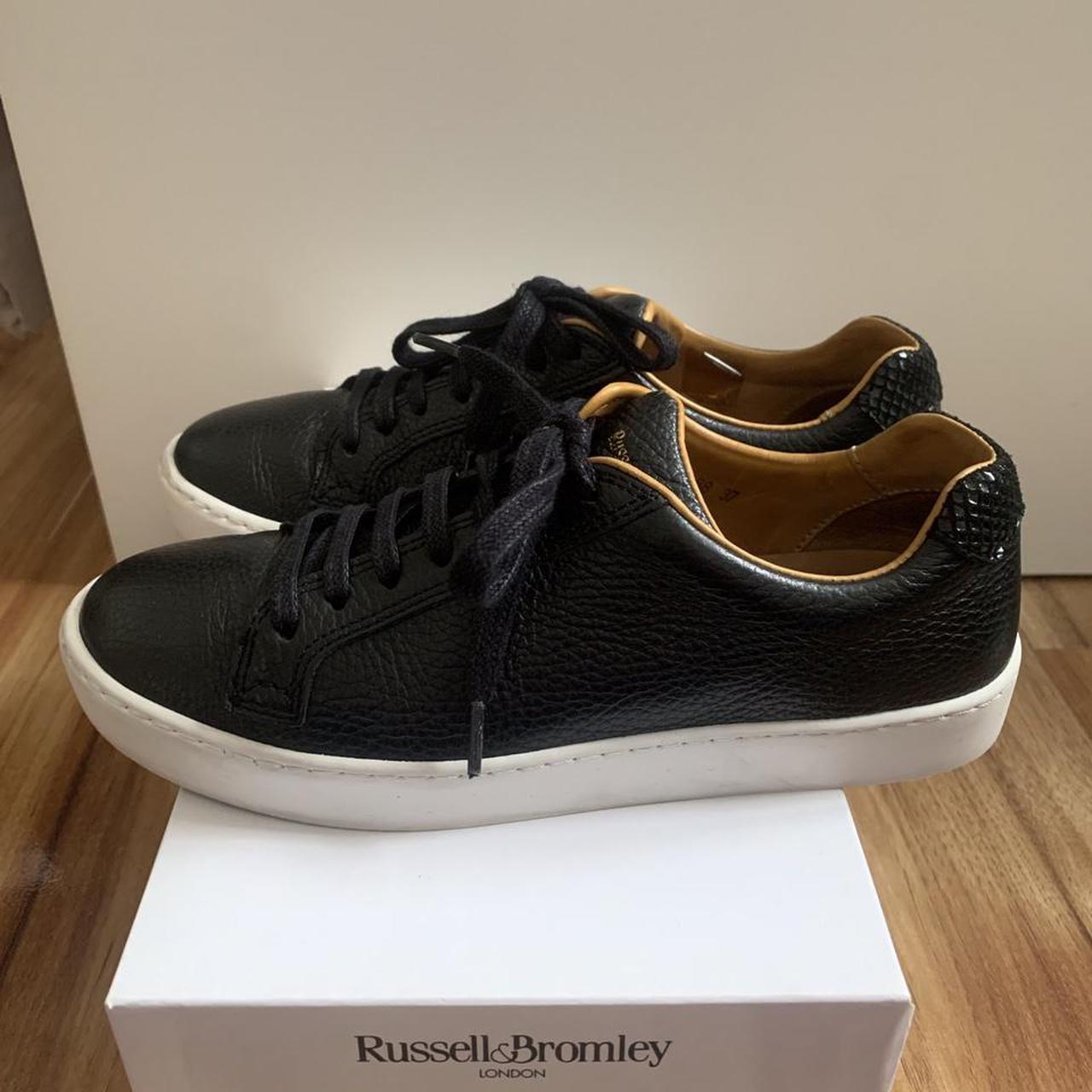 Russell and bromley black on sale trainers