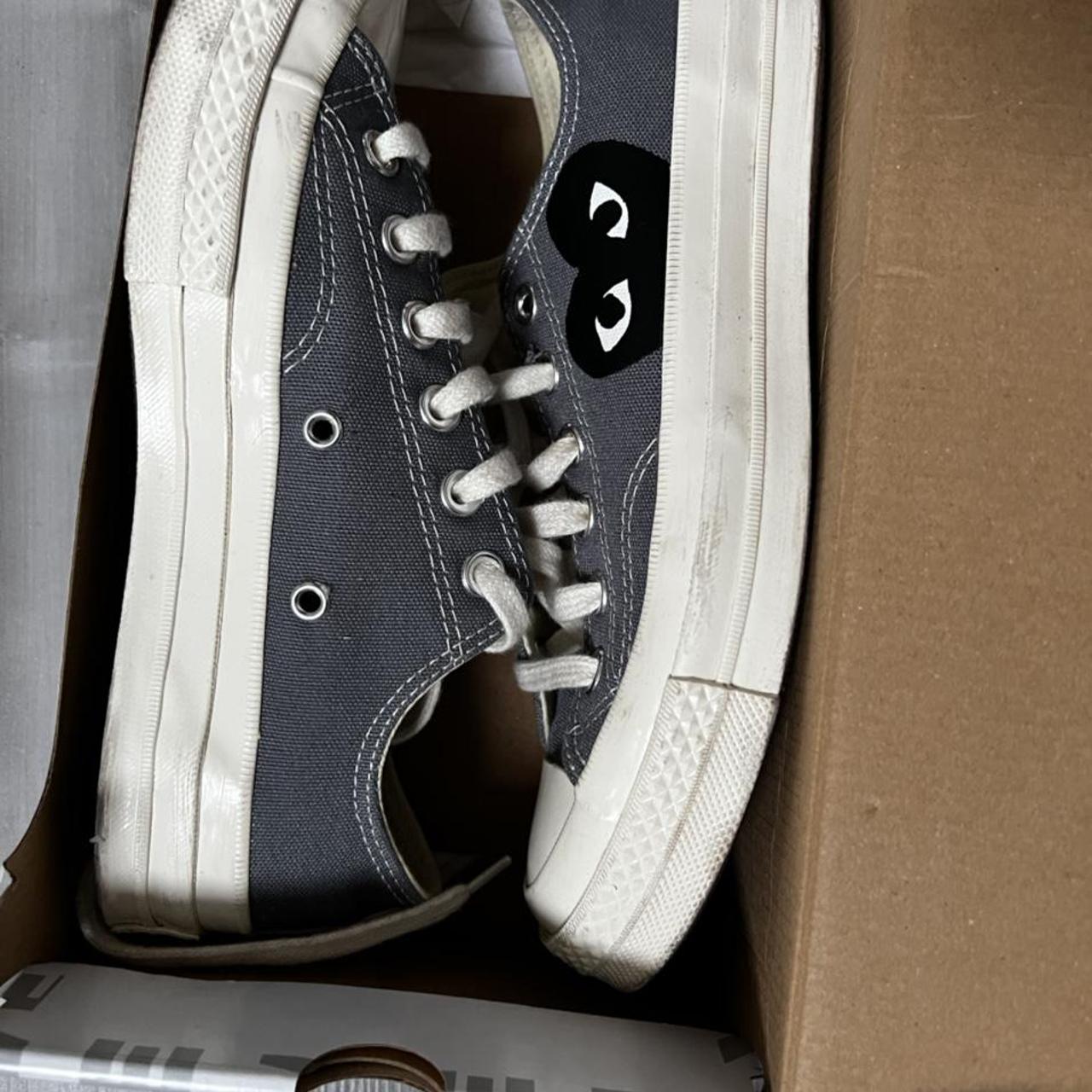 cdg converse low grey