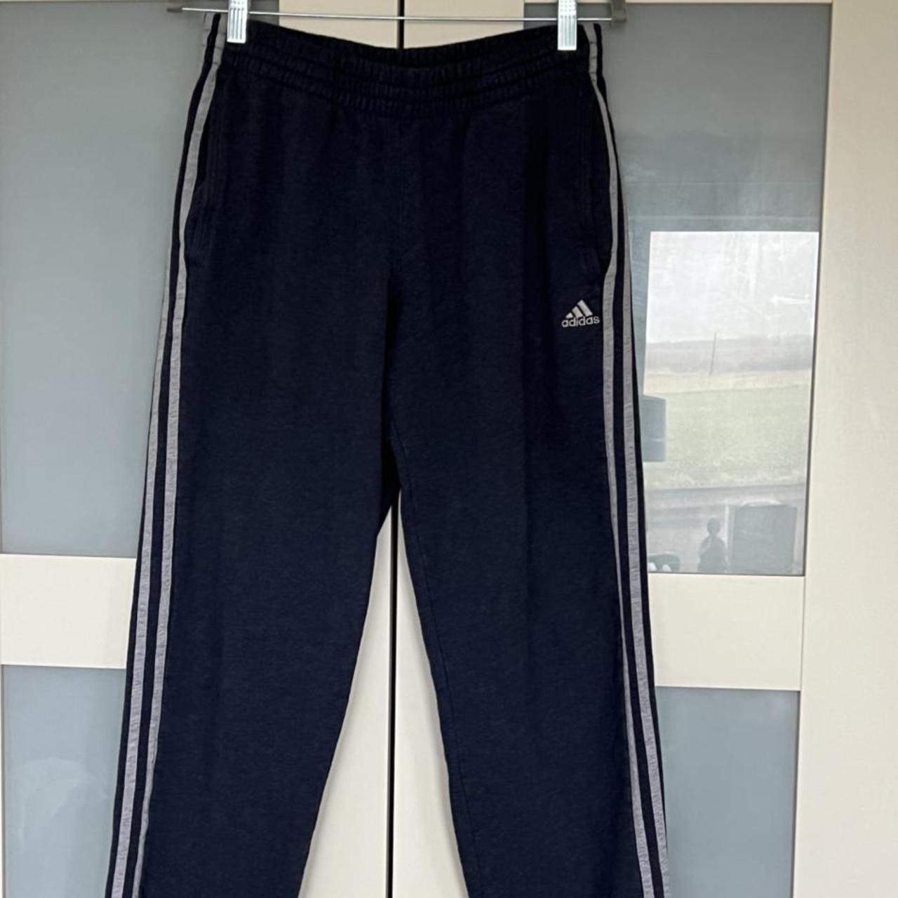 Adidas vintage joggers mens size M Navy blue... - Depop