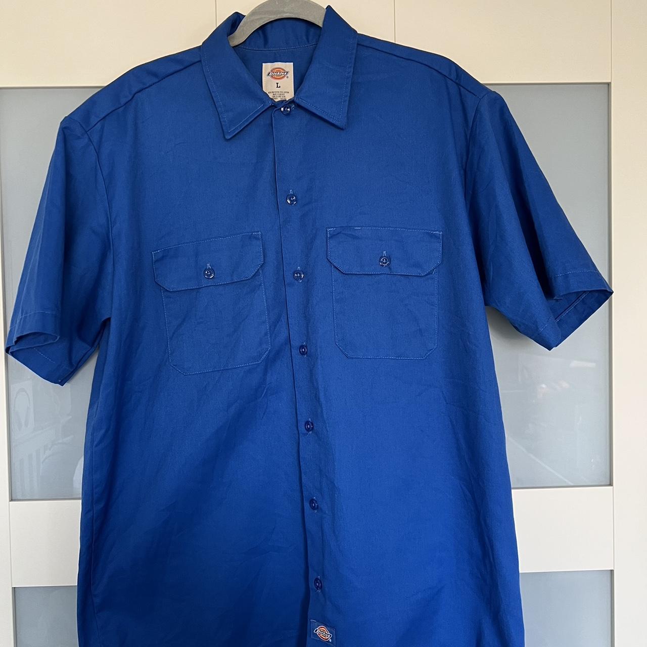 Dickies Men's Blue Shirt | Depop