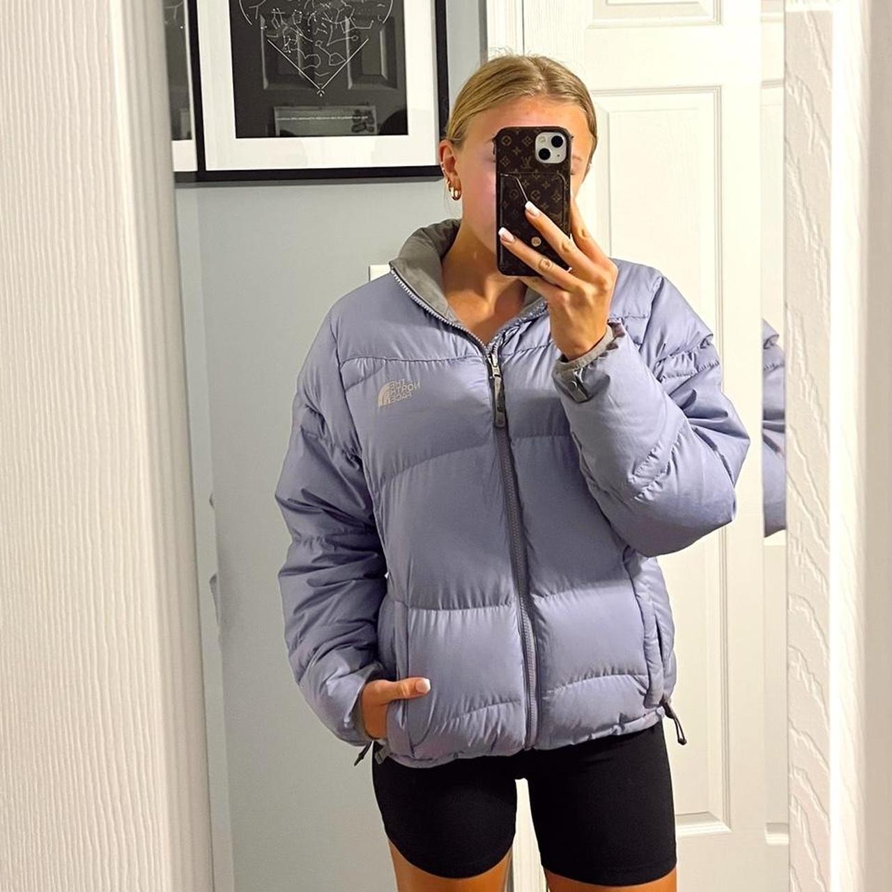 north face puffer jacket womens depop