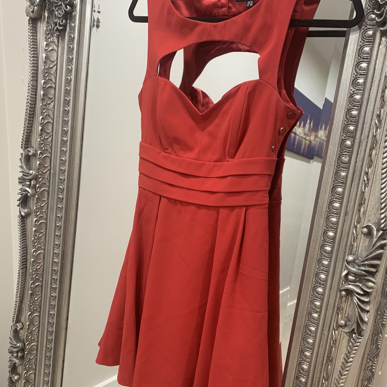 warehouse red dress