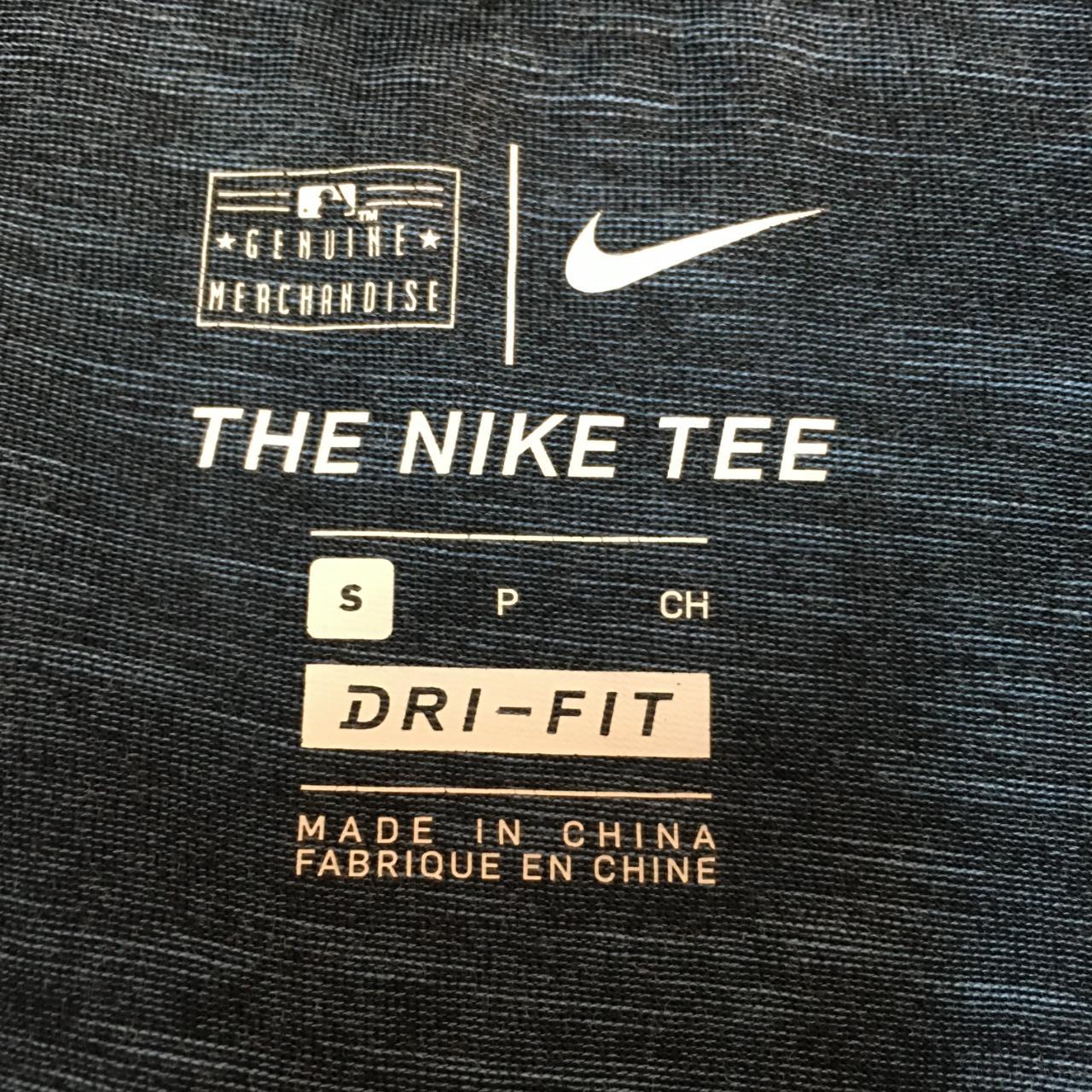 Nike Dri Fit Shirt Cubs Baseball Short Sleeve Blue - Depop