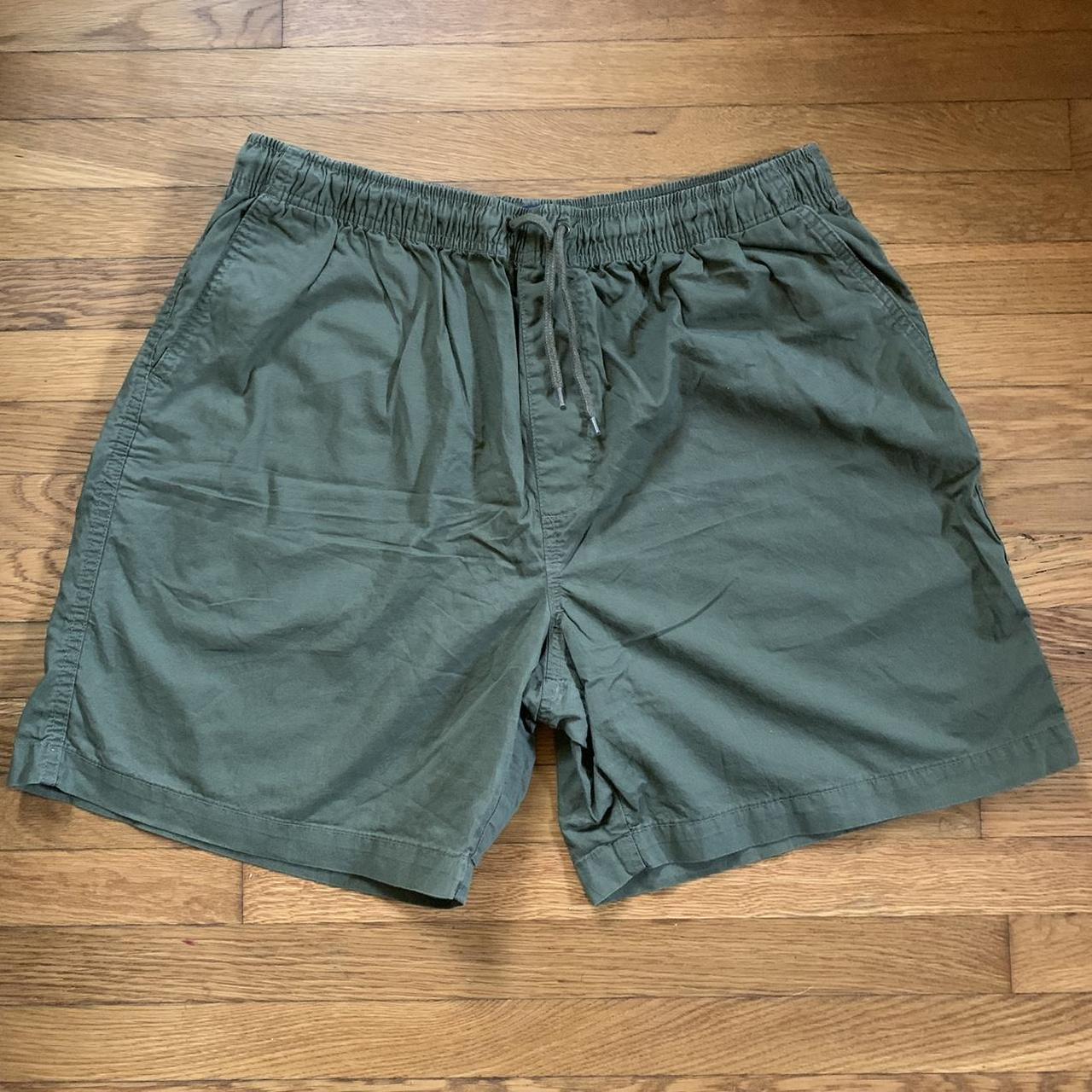 Olive green cargo shorts. They are a size x large... - Depop