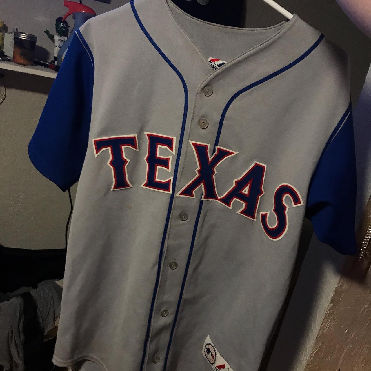 Texas Rangers Baseball Jersey Size Medium Great - Depop