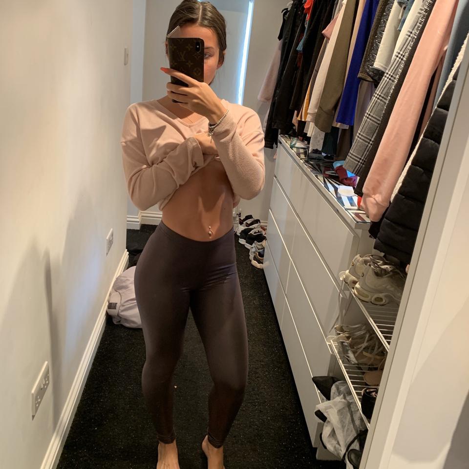 Topshop leggings/ disco pants thick black material - Depop