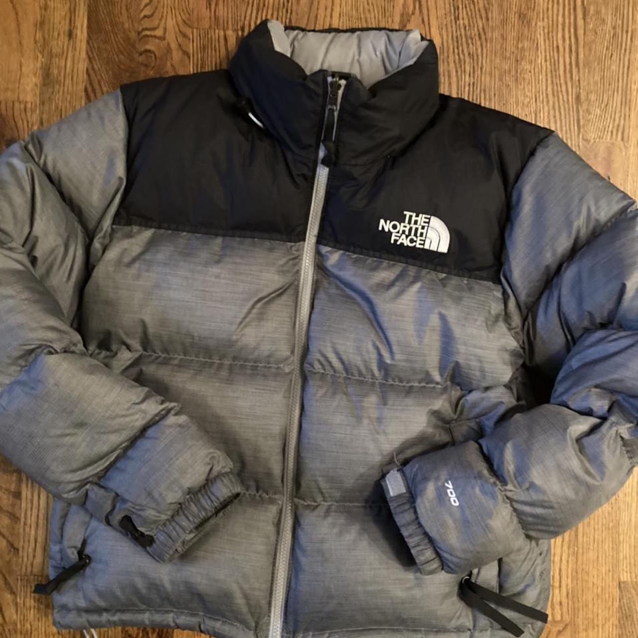 womens blue north face puffer