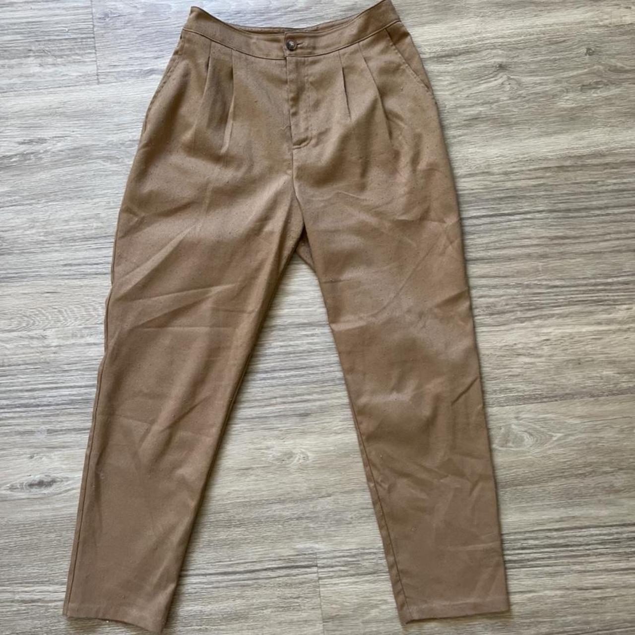 Women's Khaki and Brown Trousers (3)