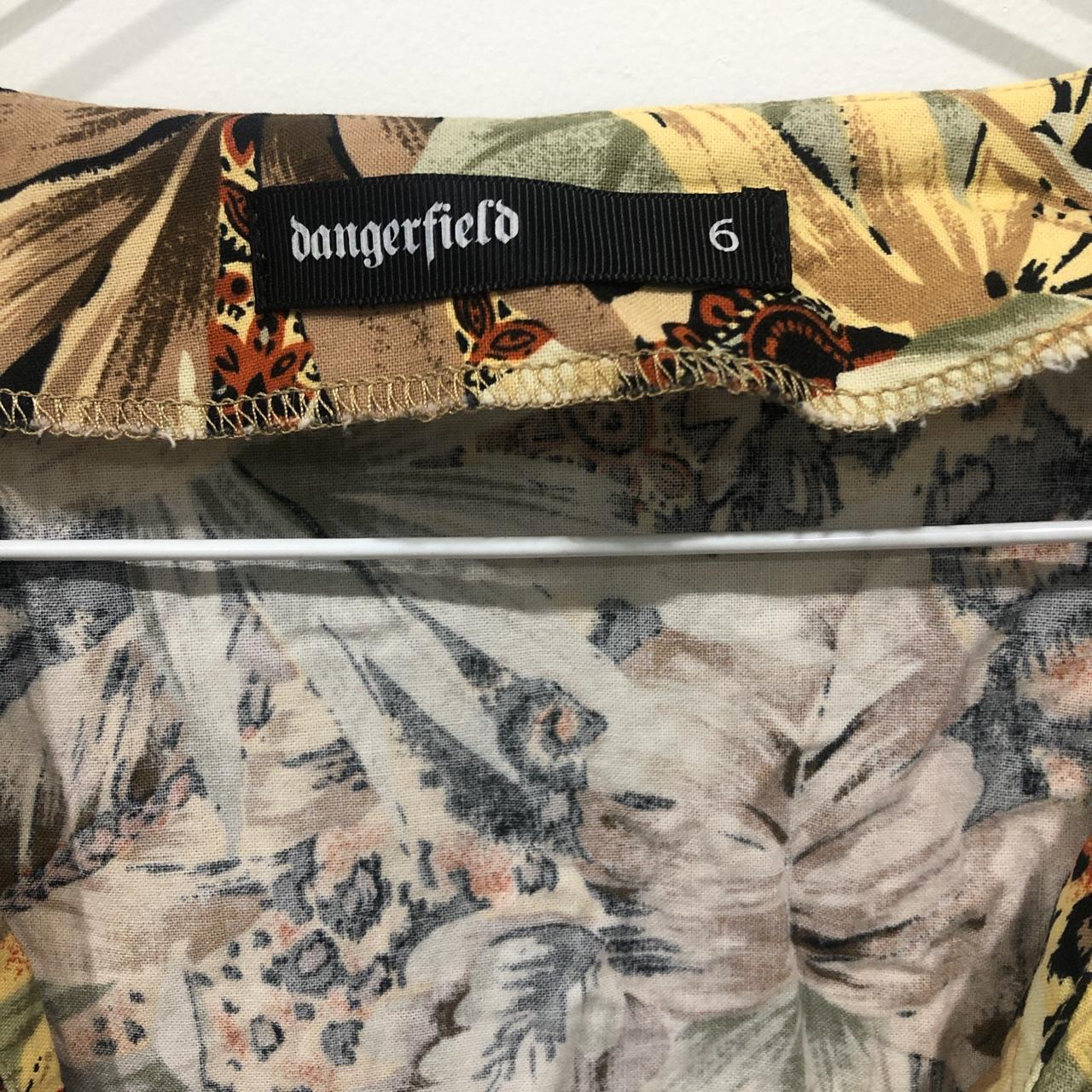 Dangerfield nature print dress. Size 6 (Australian)... - Depop