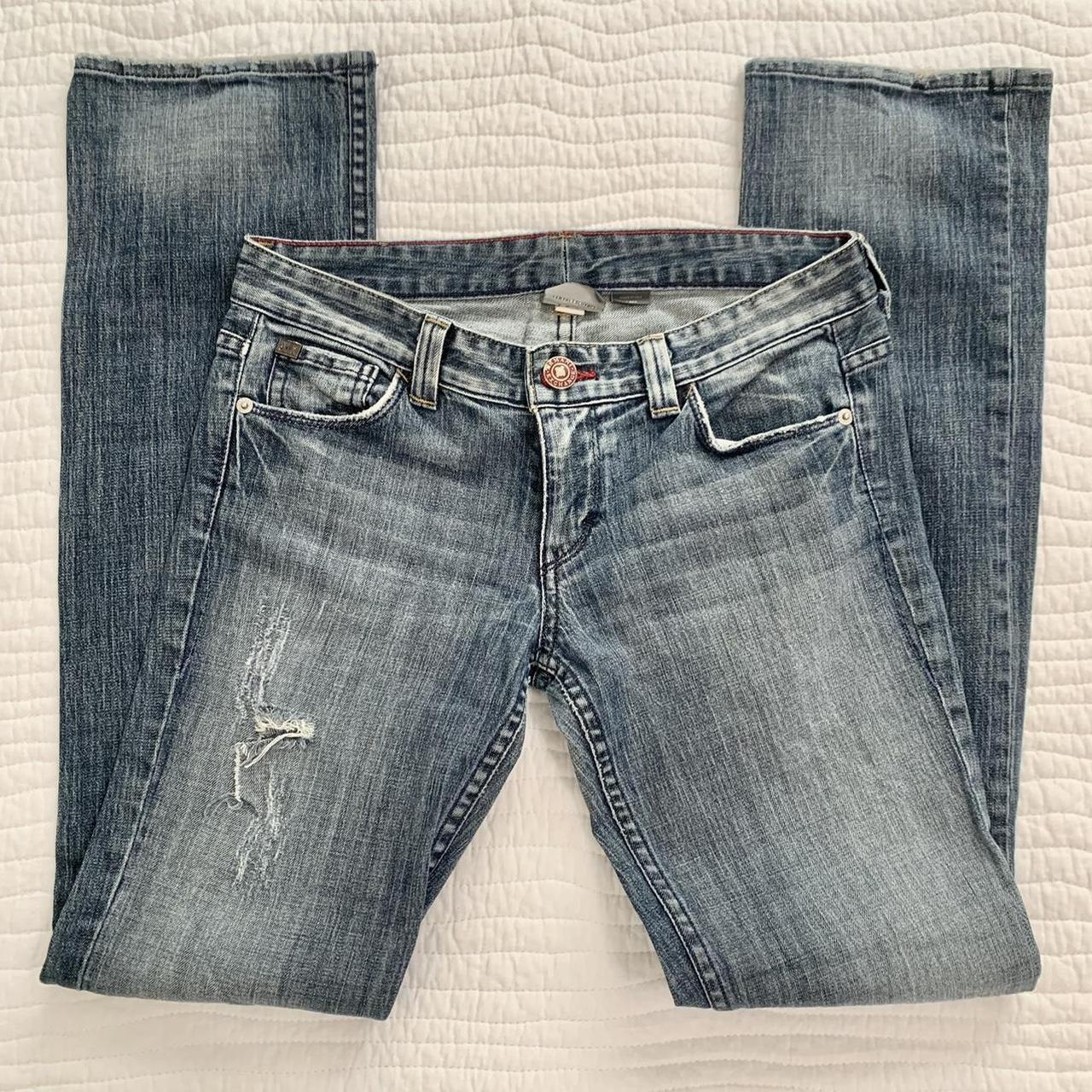 Armani Exchange Women's Blue Jeans | Depop