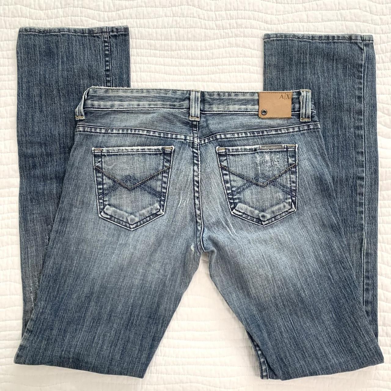 Armani Exchange Women's Blue Jeans | Depop