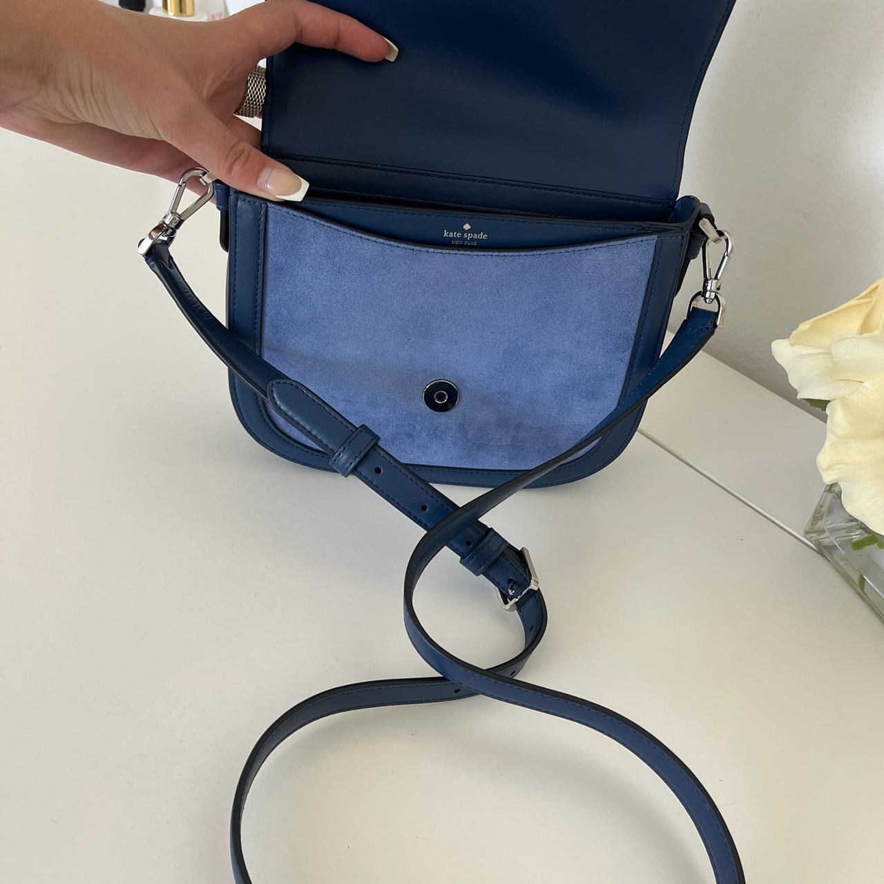 Ice blue Kate spade small crossbody bag. Great for - Depop